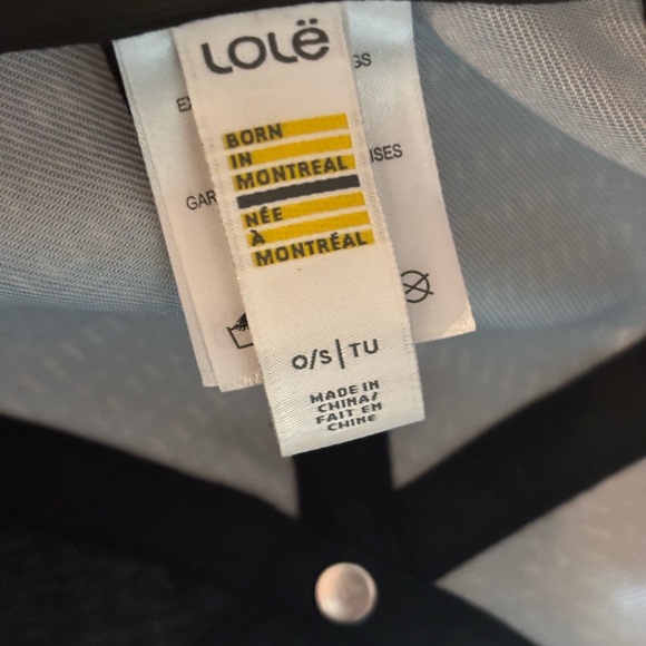 Lole Black Cap with Silver Button - Picture 3 of 5